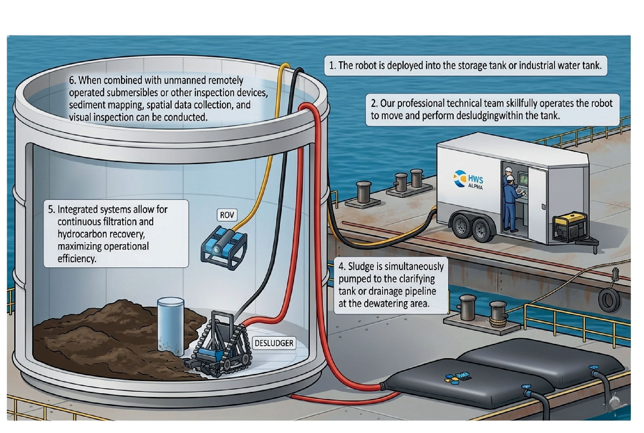 Alpha Ship FSO Crude Tank Desludging System
